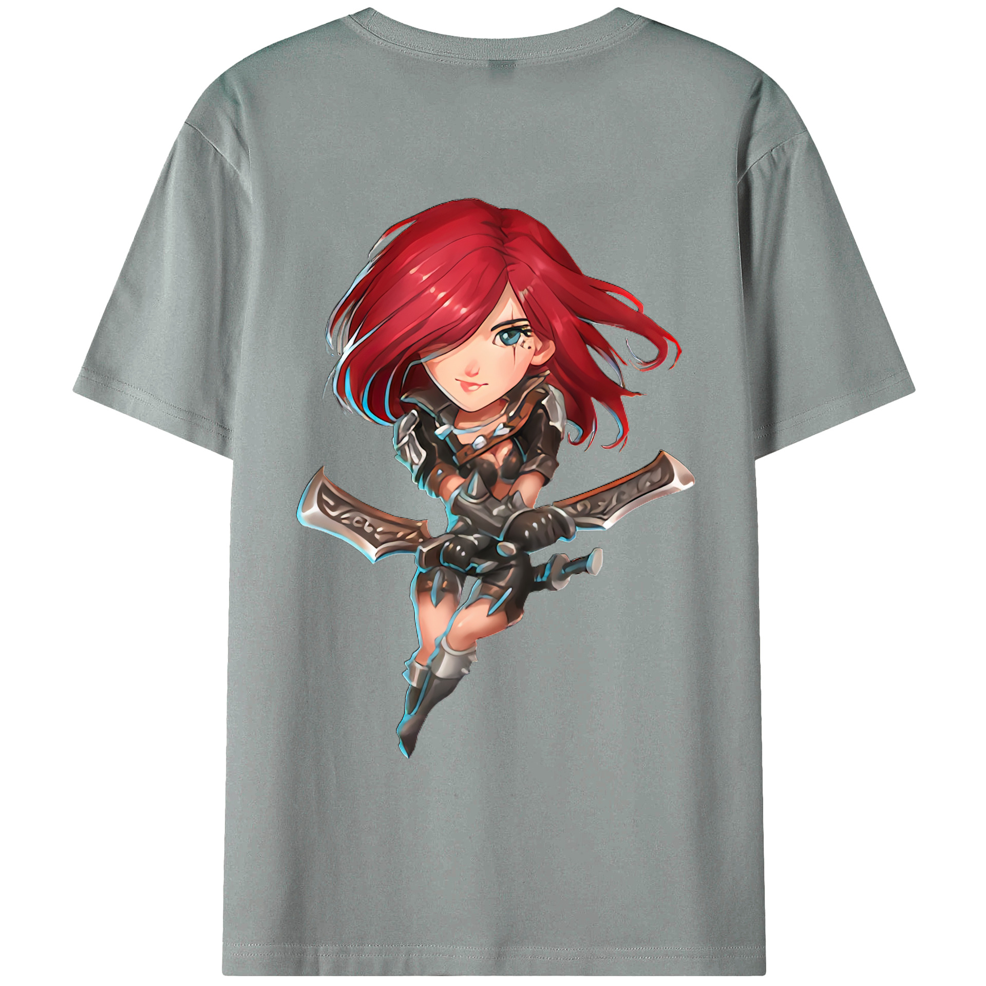 （画像用） リーグ・オブ・レジェンド League of Legends LOL 綿100％ メンズ半袖Tシャツ（バックプリント） 通気性